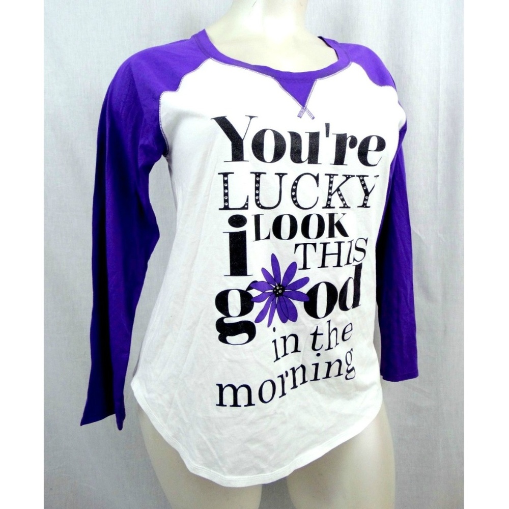 Cacique Lane Bryant 22 24 Graphic Sleep Shirt Top